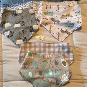 6 BRAND NEW BABY BOY BANDANNAS